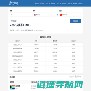 汇率查询今日汇率_外汇牌价今日最新价格表_各国货币兑人民币汇率_汇率网 - 千游号