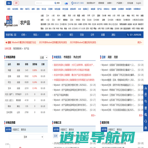 农产品信息网_农产品农副产品畜牧业市场价格行情走势查询_我的钢铁网